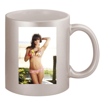 Alessandra Ambrosio 11oz Metallic Silver Mug