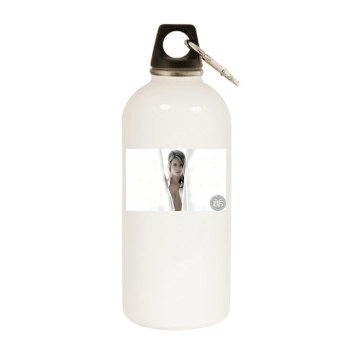 Alessandra Ambrosio White Water Bottle With Carabiner