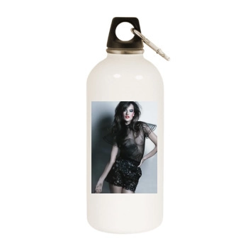 Alessandra Ambrosio White Water Bottle With Carabiner