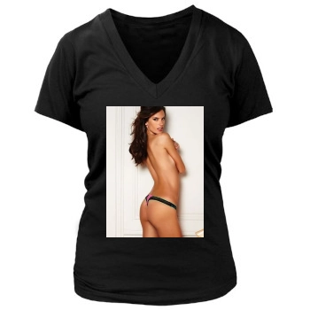 Alessandra Ambrosio Women's Deep V-Neck TShirt