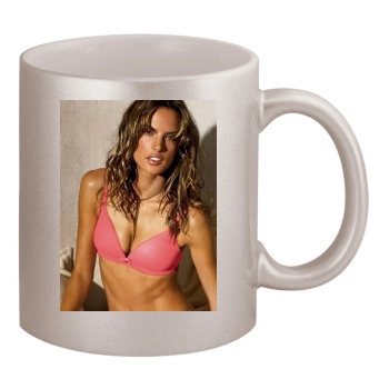 Alessandra Ambrosio 11oz Metallic Silver Mug