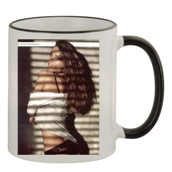 Alessandra Ambrosio 11oz Colored Rim & Handle Mug