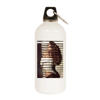 Alessandra Ambrosio White Water Bottle With Carabiner