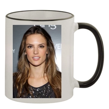 Alessandra Ambrosio 11oz Colored Rim & Handle Mug