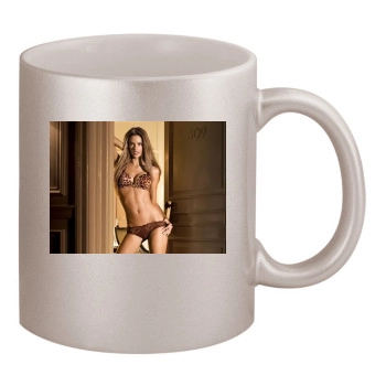 Alessandra Ambrosio 11oz Metallic Silver Mug