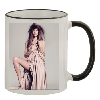 Alessandra Ambrosio 11oz Colored Rim & Handle Mug