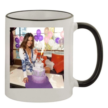 Alessandra Ambrosio 11oz Colored Rim & Handle Mug