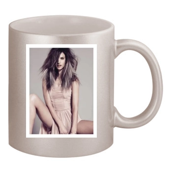 Alessandra Ambrosio 11oz Metallic Silver Mug