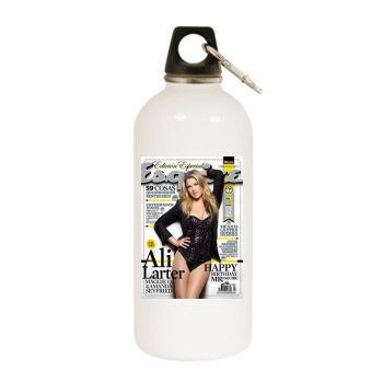 Ali Larter White Water Bottle With Carabiner