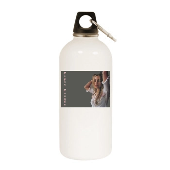 Ali Larter White Water Bottle With Carabiner