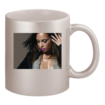 Alicia Keys 11oz Metallic Silver Mug