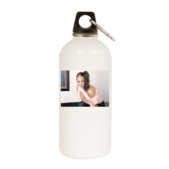 Alicia Keys White Water Bottle With Carabiner