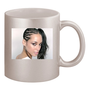 Alicia Keys 11oz Metallic Silver Mug