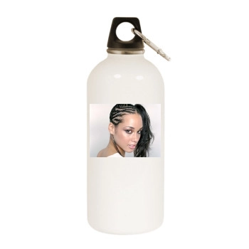 Alicia Keys White Water Bottle With Carabiner