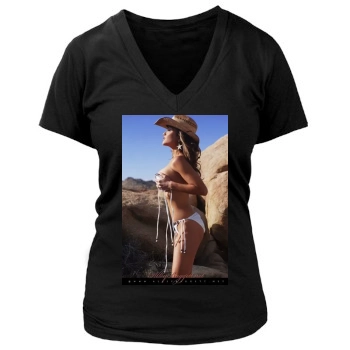 Alley Baggett Women's Deep V-Neck TShirt