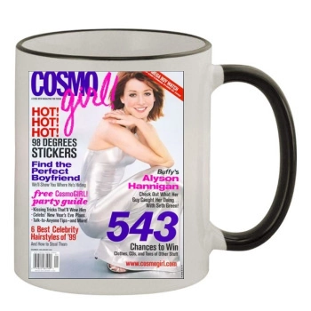 Alyson Hannigan 11oz Colored Rim & Handle Mug