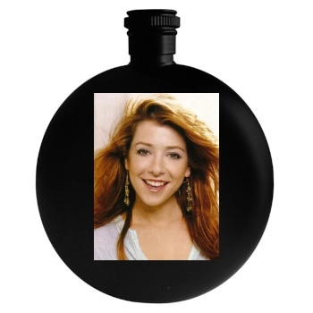 Alyson Hannigan Round Flask