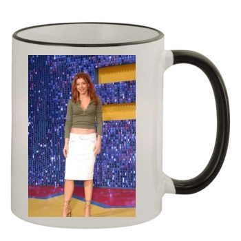 Alyson Hannigan 11oz Colored Rim & Handle Mug