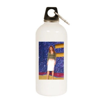 Alyson Hannigan White Water Bottle With Carabiner