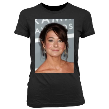 Alyson Hannigan Women's Junior Cut Crewneck T-Shirt