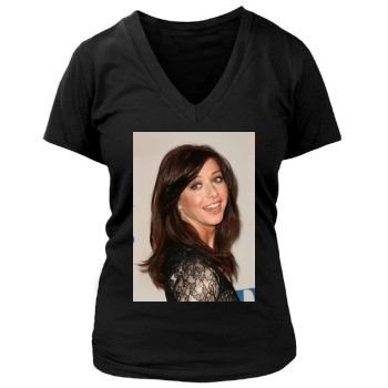 Alyson Hannigan Women's Deep V-Neck TShirt