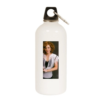 Alyson Hannigan White Water Bottle With Carabiner