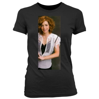 Alyson Hannigan Women's Junior Cut Crewneck T-Shirt