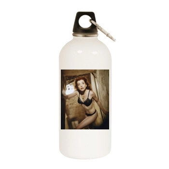 Alyson Hannigan White Water Bottle With Carabiner