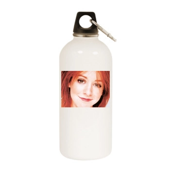 Alyson Hannigan White Water Bottle With Carabiner