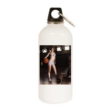 Alyson Hannigan White Water Bottle With Carabiner