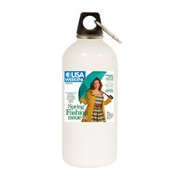 Alyson Hannigan White Water Bottle With Carabiner