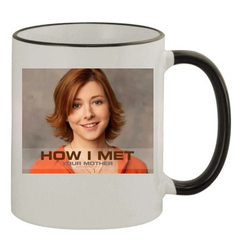 Alyson Hannigan 11oz Colored Rim & Handle Mug