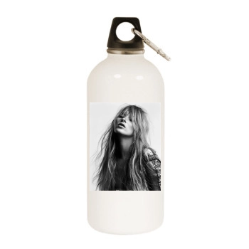 Andrew Garfield White Water Bottle With Carabiner