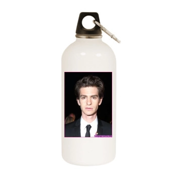 Andrew Garfield White Water Bottle With Carabiner