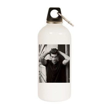 Andrew Garfield White Water Bottle With Carabiner