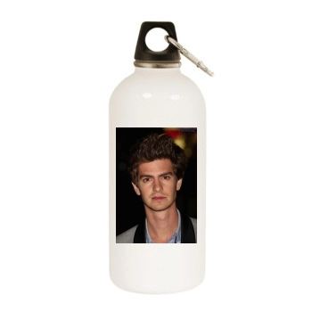 Andrew Garfield White Water Bottle With Carabiner