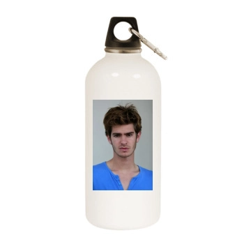 Andrew Garfield White Water Bottle With Carabiner