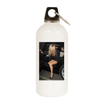 Andrew Garfield White Water Bottle With Carabiner