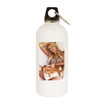 Andrew Garfield White Water Bottle With Carabiner