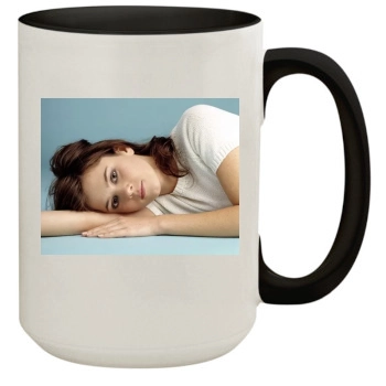 Anna Friel 15oz Colored Inner & Handle Mug