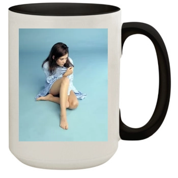 Anna Friel 15oz Colored Inner & Handle Mug