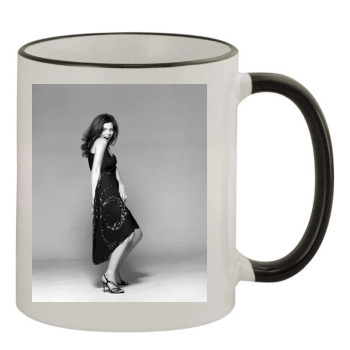 Anna Friel 11oz Colored Rim & Handle Mug