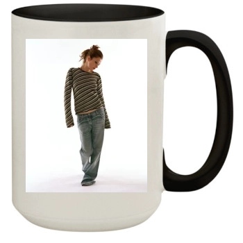 Anna Friel 15oz Colored Inner & Handle Mug