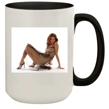 Anna Friel 15oz Colored Inner & Handle Mug