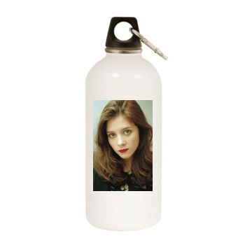 Anna Friel White Water Bottle With Carabiner