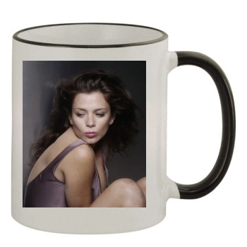 Anna Friel 11oz Colored Rim & Handle Mug