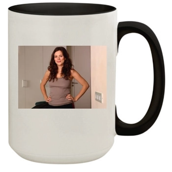 Anna Friel 15oz Colored Inner & Handle Mug