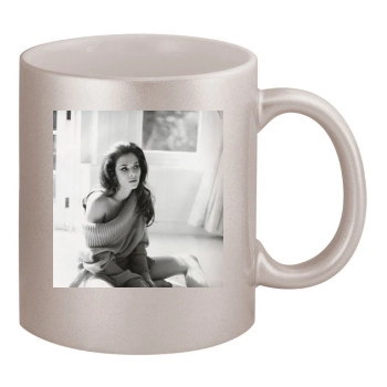 Anna Friel 11oz Metallic Silver Mug