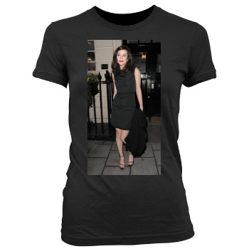 Anna Friel Women's Junior Cut Crewneck T-Shirt