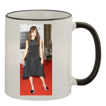 Anna Friel 11oz Colored Rim & Handle Mug